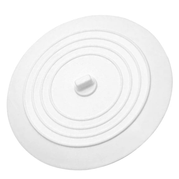 Pretyzoom Kitchen Sink Plug Silicone Tub Stopper White for Bathroom Laundry Use