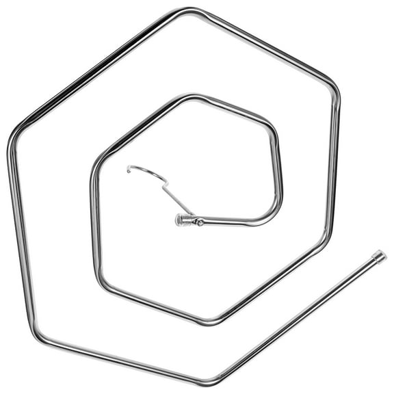 Pretyzoom Assorted Color Stainless Steel Quilt Rack Versatile Spiral Blanket Hanger