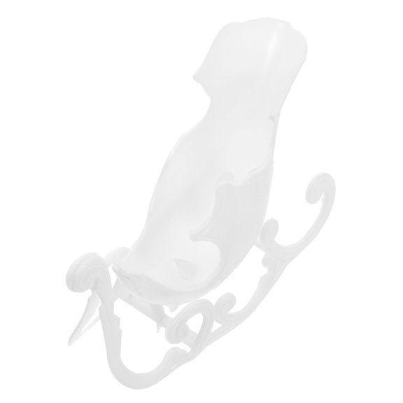 Pretyzoom Christmas Sleigh Ornament White Pe Festive Desktop and Tree Decor