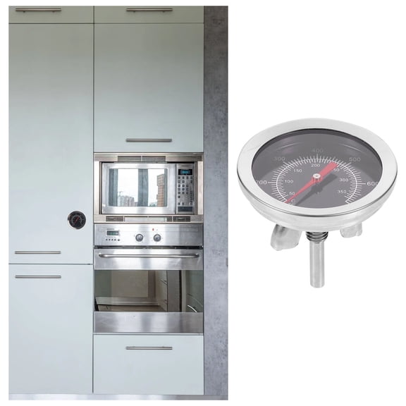 Pretyzoom Dual Metal Thermometer Silver 1Pcs