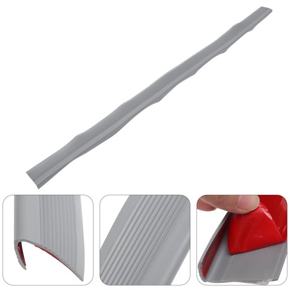 Pretyzoom Anti Slip Stair Treads Indoor Stair Edging Transition p Grey PVC 1Set