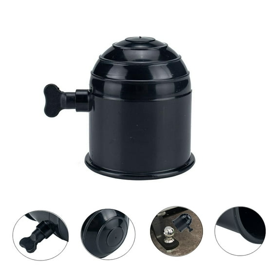 Pretyzoom Trailer Hitch Cap Tow Bar Ball Cover Black Plastic 1Set