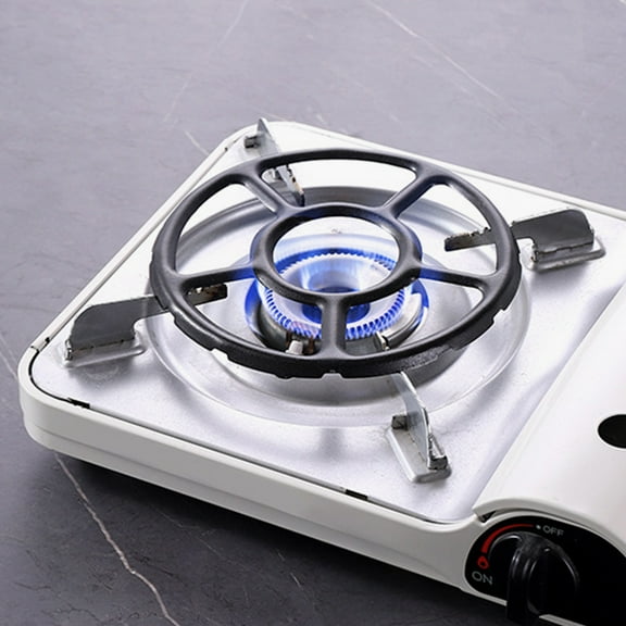 Pretyzoom Versatile Kitchen Gas Stove Rack Coffee Pot Fixing Holder Black Stainless Steel