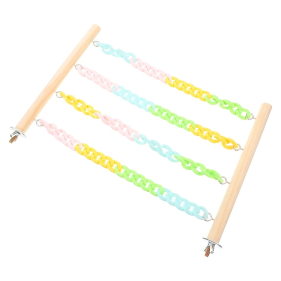 Pretyzoom Sugar Glider Accessories Multi Wood Swing for Hamsters and Small Pets 1Pack