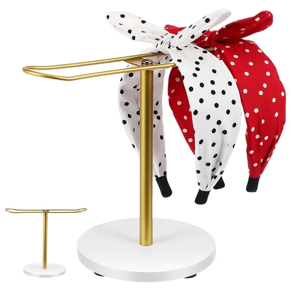 Pretyzoom Headband Storage Organizer Hair Hoop Display Stand Wooden Home Owners 1Set