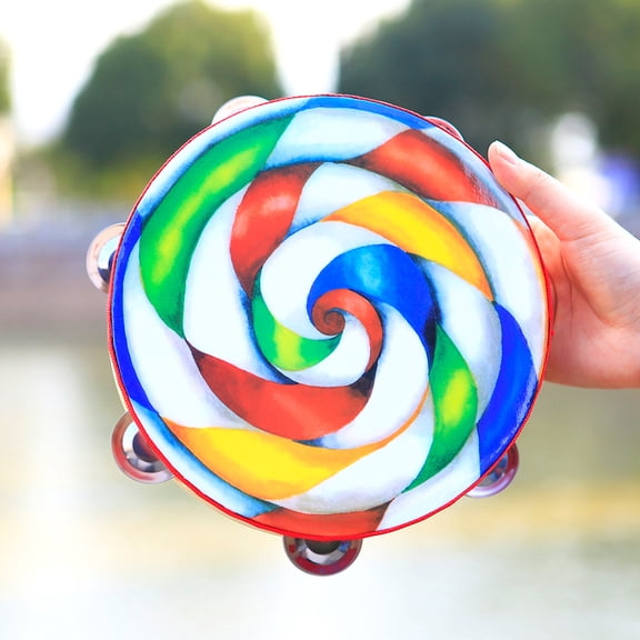 Pretyzoom Tambourine for Kids with Excellent Polyester Craftsmanship Bringing Joy to Parties and Play 1PC