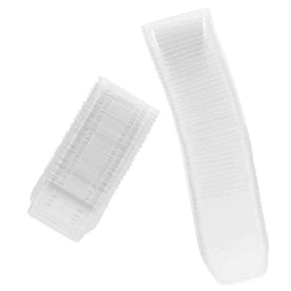 Pretyzoom Dessert Cups Clear Ps Plastic for Cakes and Desserts with Covers 50Sets