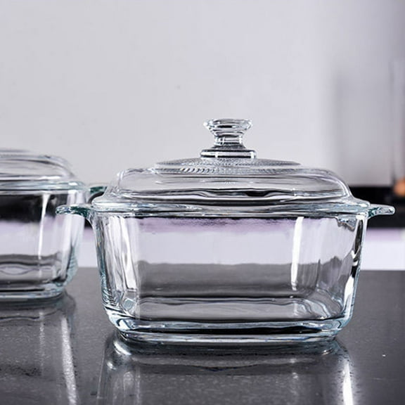 Pretyzoom Transparent Glass Bowl for Storage and Oven Use Crystal Clear Design Perfect for Cold Drinks and Desserts