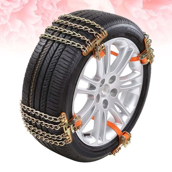 Pretyzoom Multi Color Suv Wheel Ice Chain with Balance Design and Automatic Tightener for Car Winter Driving