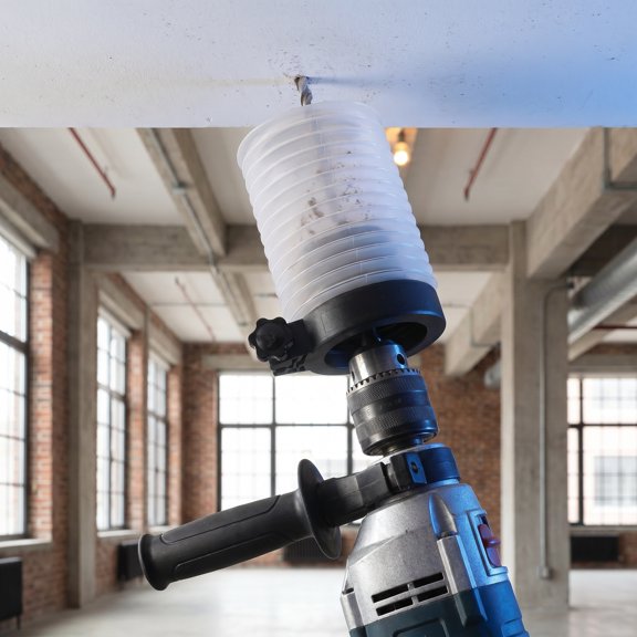 Pretyzoom Universal Fit Black Plastic Drill Dust Hood for Efficient Dust Collection