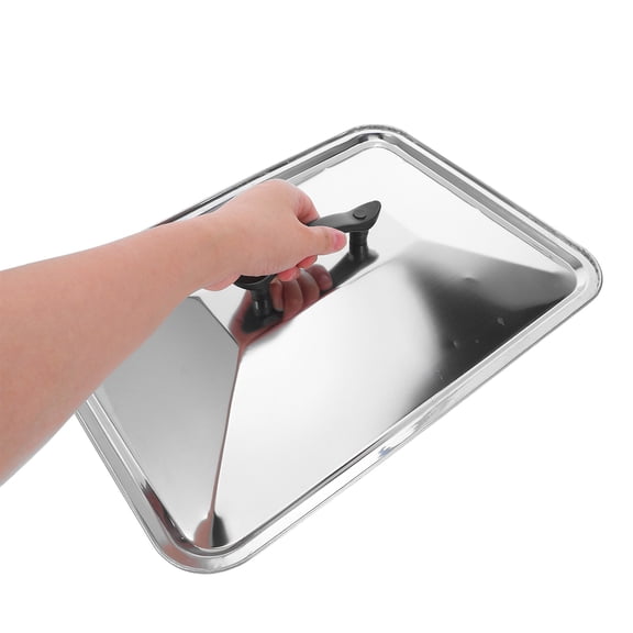 Pretyzoom Cookware Lid Stainless Steel Pot Lid Silver 1Pack