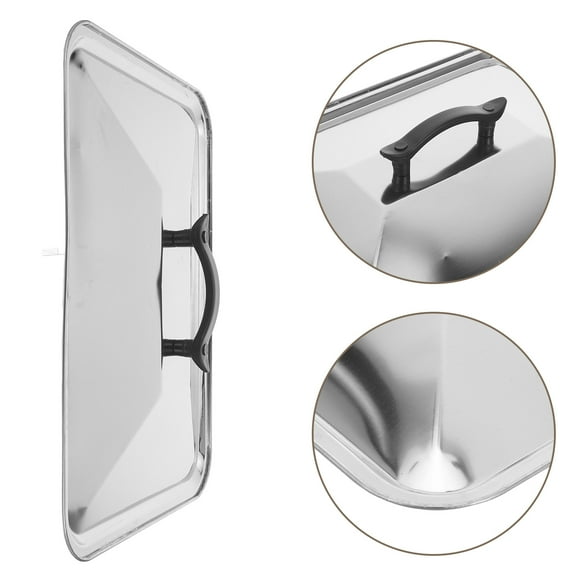 Pretyzoom Cookware Lid Stainless Steel Pot Lid Silver 1Pack