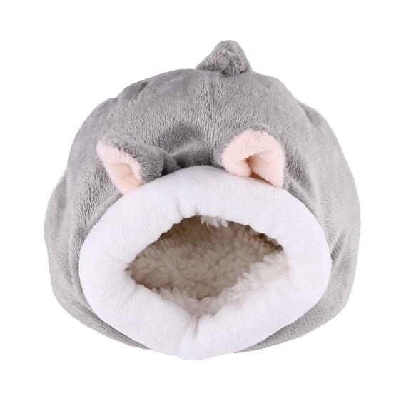 Pretyzoom Warm Pet Nest for Small Animals Indoor Use Light Grey 1Set