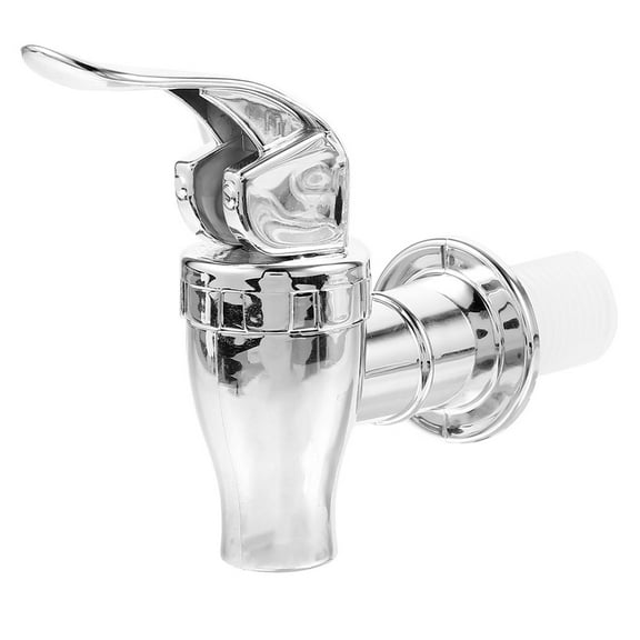 Pretyzoom Replaceable Water Spigot for Glass Beverage Barrels ABS Silver 1Pack