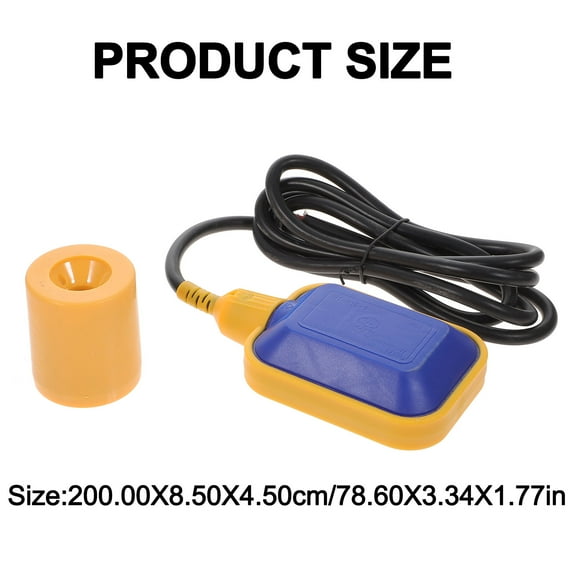 Pretyzoom Plastic Water Tank Float Valve with Adjustable Liquid Level for Pump Control in Septic Systems and Pools