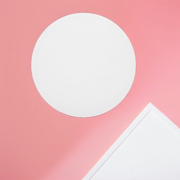 Pretyzoom White Plastic Ceiling Lamp Cover Diffuser Round Design for Bedroom Living Room Lighting