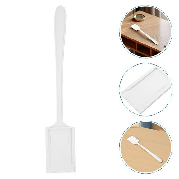 Pretyzoom White Plastic Vehicle Parking Swiping Stick for Car Payment Cards and Rod Card Holder Use in Parking Scenarios 8 Pcs