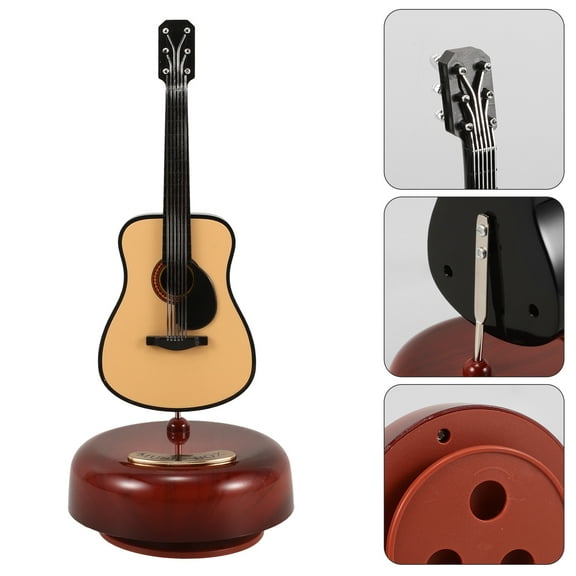 Pretyzoom Music Box for Family ABS Wind-up Cute Melody Box Home Decoration 1 Set