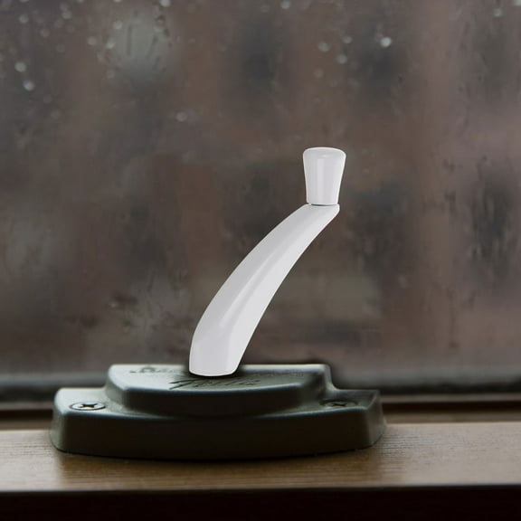 Pretyzoom Car Window Crank Handle White Aluminum with Sleek Minimalist Style