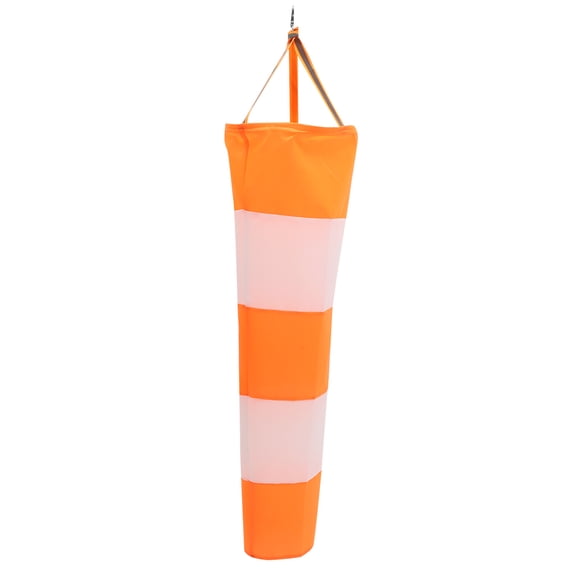 Pretyzoom Weather Resistant Orange Oxford Cloth Windsock for Outdoor Wind Direction and Garden Decor