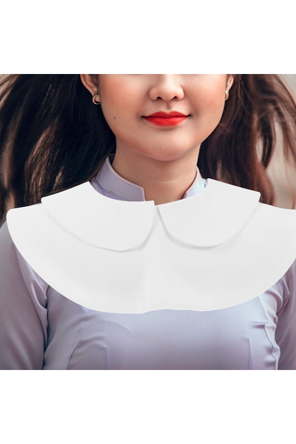 Women Fake Collar Detachable Cotton 1Pack Simplicity Design Blouse Accessory for Office Use