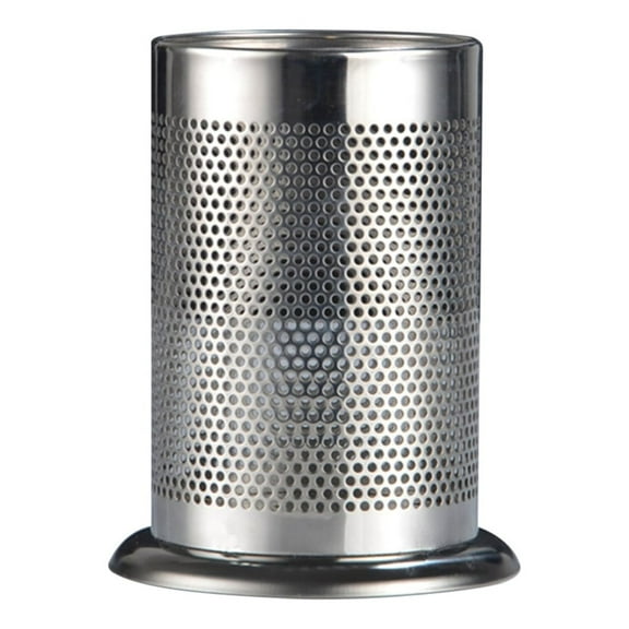 Pretyzoom Thick Stainless Steel Cooking Tool Organizer with Drain Holes for Kitchen