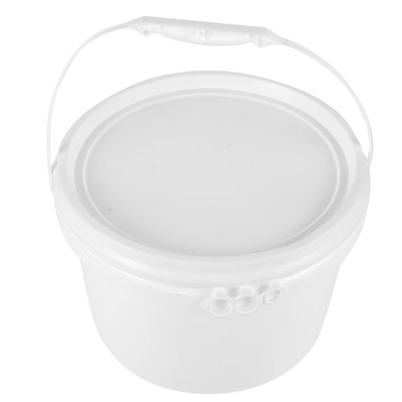 Pretyzoom Plastic Water Bucket with Tight Fitting Lid Comfortable Handle for Easy Carry