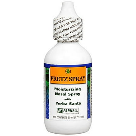 Pretz Spray Moisturizing Saline Nasal Spray with Yerba Santa, 1.7 Fl. Oz.