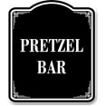 thumbnail image 1 of Pretzel Bar BLACK Aluminum Composite Sign, 8.5"x10", 1 of 5