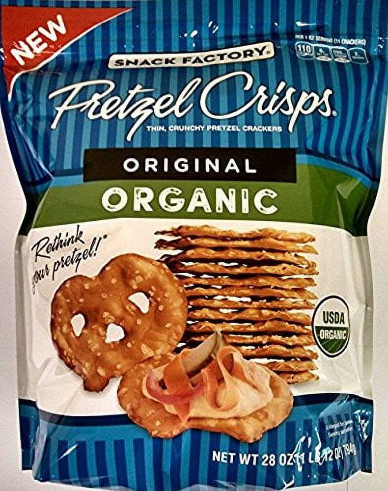 Pretzel Crisps, Original ORGANIC Kosher Parve 56 oz - 2 Bags of 28 oz NON GMO