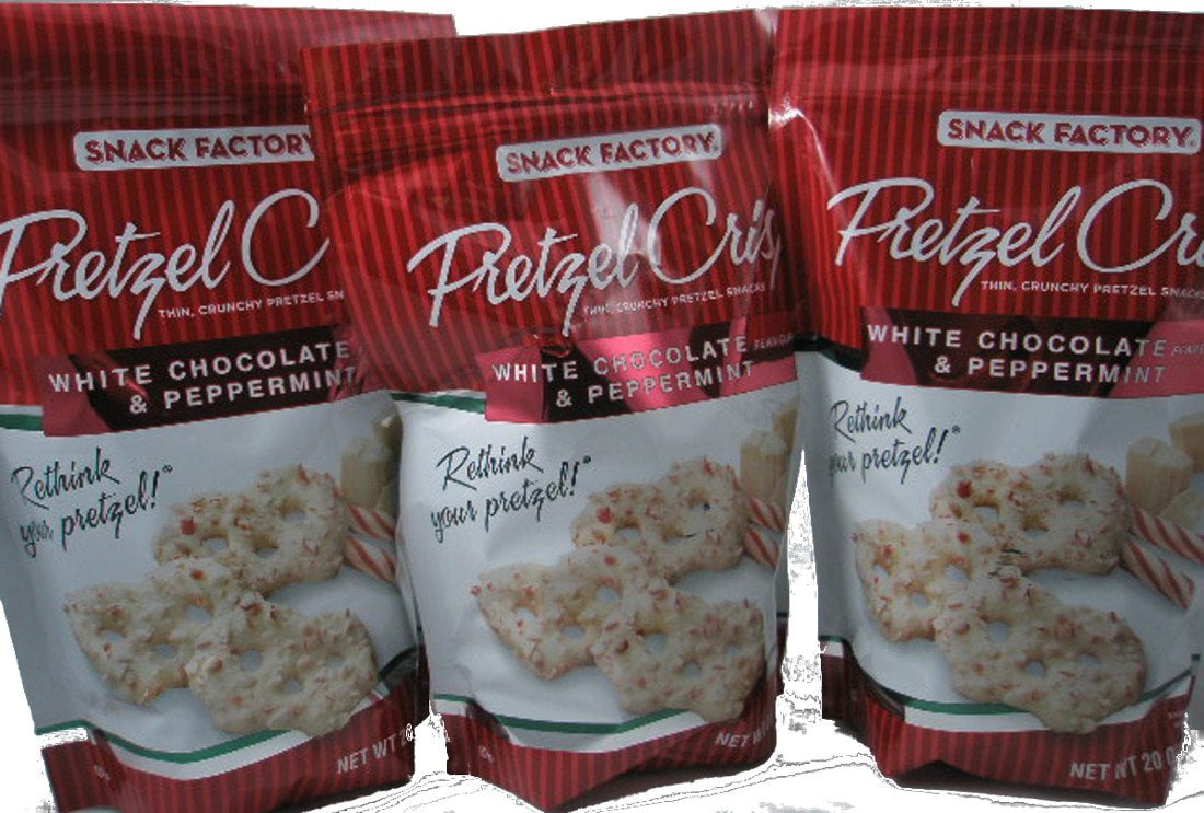 Pretzel Crisps, Peppermint, Chocolate/White Choco, 20 Oz (3 Pack