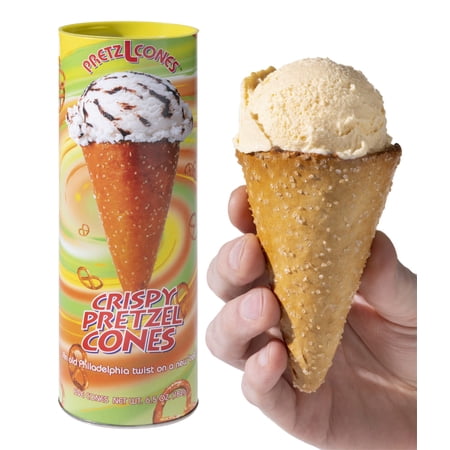 Pretzel Ice Cream Cones