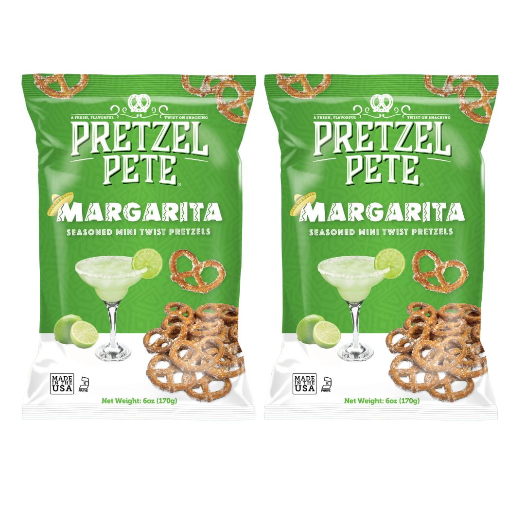 Pretzel Pete's Margarita Flavored Pretzel Twists, 6oz (Pack of 2)