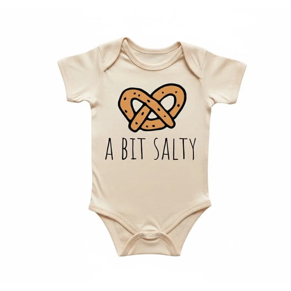 Pretzel Salty Newborn Gift Baby Bodysuit