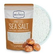 Sea Salt Superstore Pretzel Sea Salt, Coarse Sea Salt for Soft Pretzels, 14 oz Gluten-Free