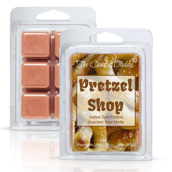 Pretzel Shop - Salted Soft Pretzel Maximum Scented Wax Melt - 1 Pack - 2 Ounces - 6 Cubes