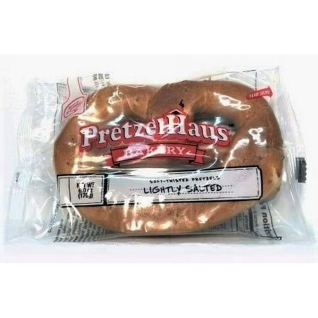 PretzelHaus Soft Individually Wrapped RE32Bavarian Baked Pretzels Never
