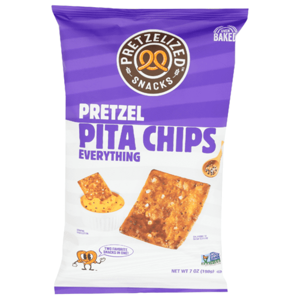 Pretzelized Everything Pretzel Pita Chips