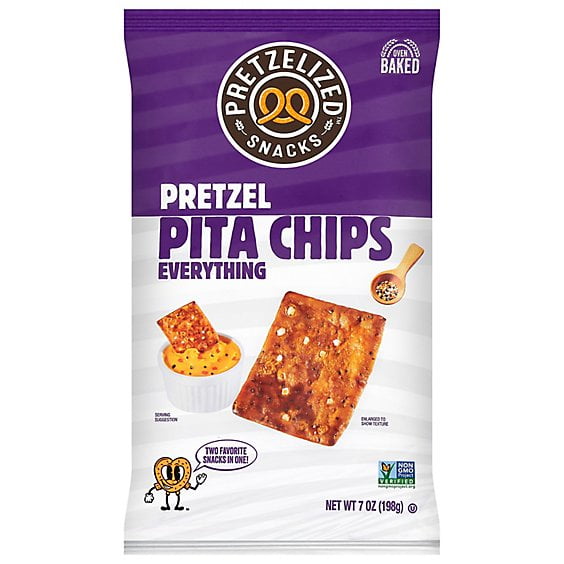 Pretzelized Evrythng Prtzl Pita Chips - 7 OZ