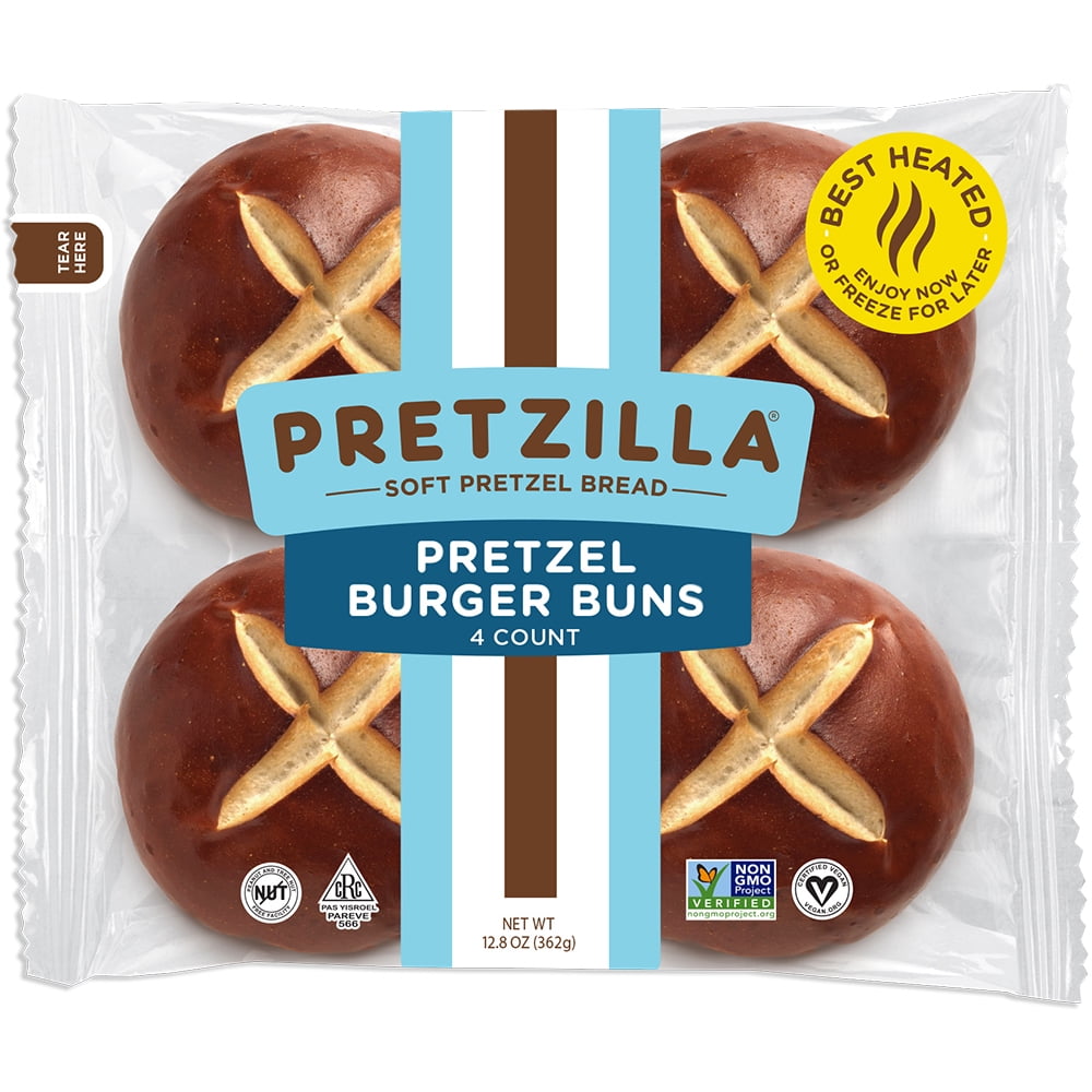 Traditional Pretzel Buns for Burgers and More