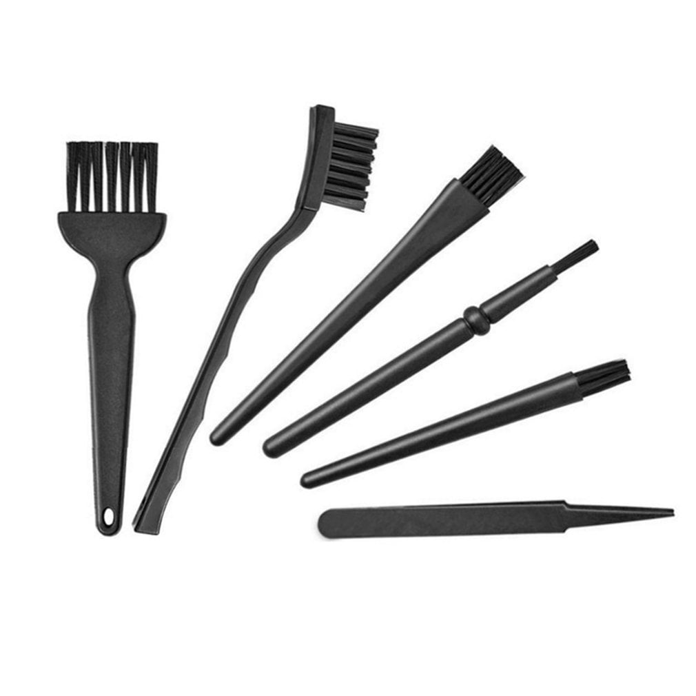 Preup Keyboard Brush Kit 6 In 1 Plastic Handle Nylon Anti Static