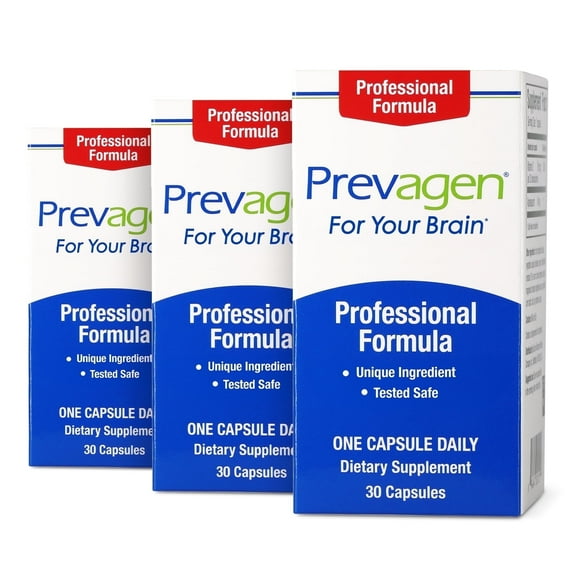 Prevagen Professional Formula Capsules, 30ct 3 Pack, Prevagen with Apoaequorin & Vitamin D