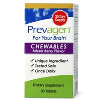 Prevagen - Regular Strength 10mg, 30 Chewable Tablets Mixed Berry Flavor with Apoaequorin & Vitamin D