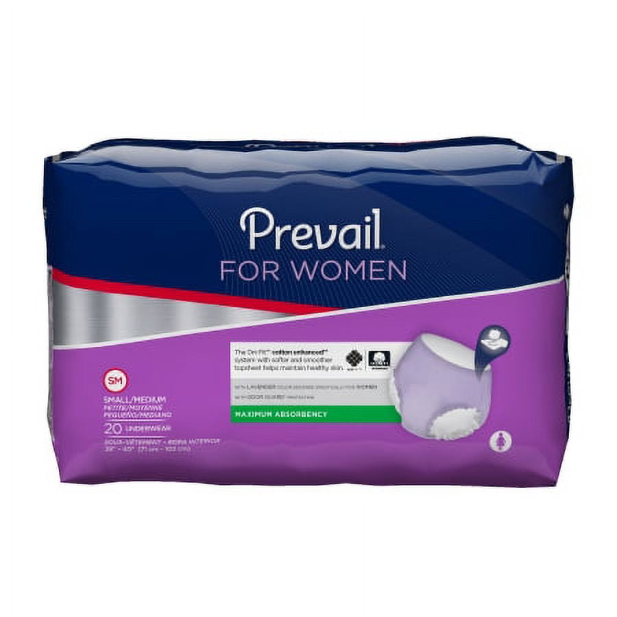 Prevail Daily Underwear Incontinence Pants 22 Count Youth Small 20