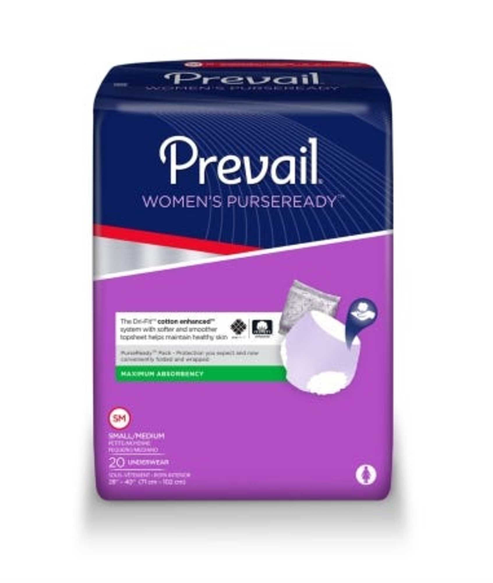 Prevail Adult Icontinent Brief PurseReady PullOn Small/Medium ...