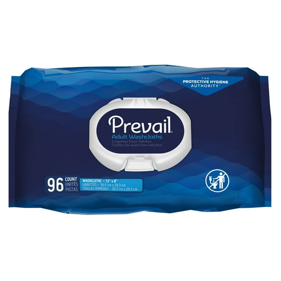 Prevail Personal Cleansing Wipe 8 x 12" WW-720, 1 Pack 96 Wipes