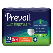 Prevail Daily Disposable Underwear Medium, PV-512, Extra, 20 Ct