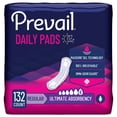 thumbnail image 1 of Prevail Daily Pads for Bladder Leaks, Disposable, Ultimate Absorbency, Regular, 33 Count, 4 Packs, 132 Total, 1 of 6