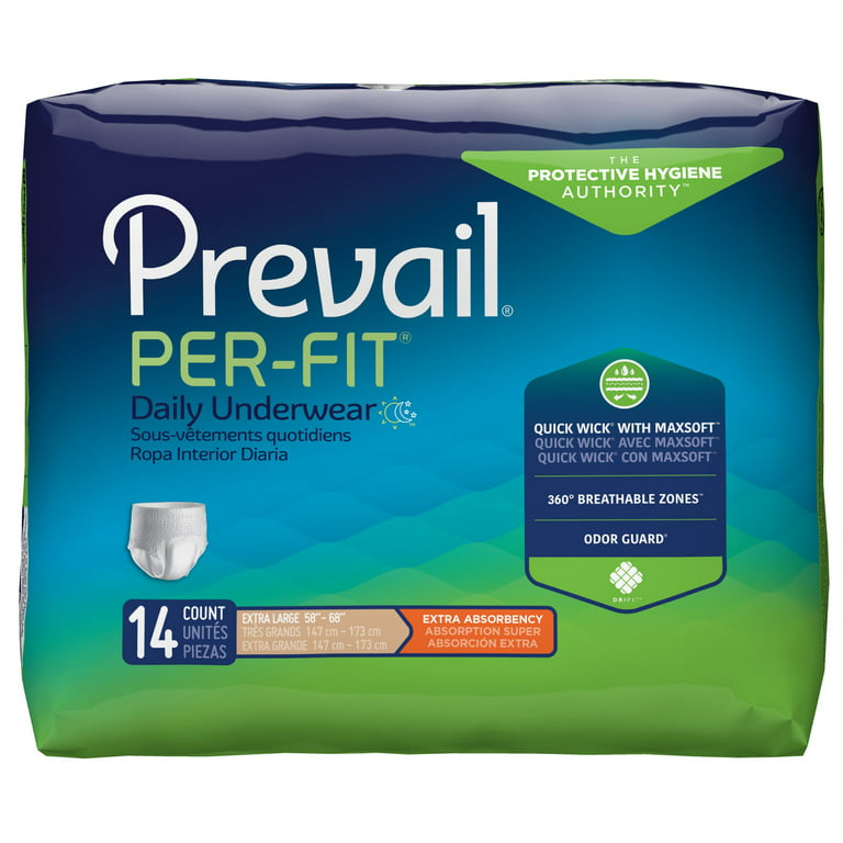 Prevail Per-Fit Extra Absorbent Underwear for Women, X-Large (Case of 56)