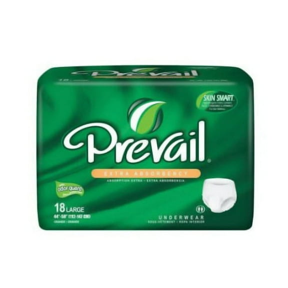 Prevail Extra Underwear, Large Fits 44 To 58 Inches - 18 Ea, 4 Pack